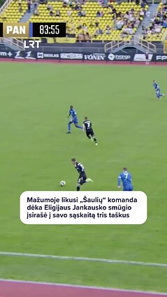 Nuostabus Eligijaus Jankausko įvartis „Šiauliams“ padovanojo pergalę namuose