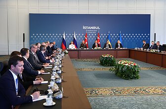 Rusijos ir Ukrainos delegacijų derybos Stambule