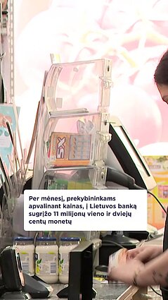 Per mėnesį iš apyvartos pašalinta 11 mln. 1 ir 2 centų monetų