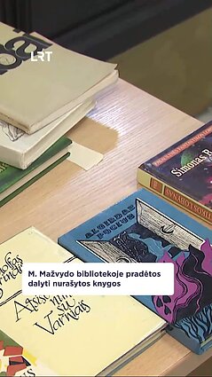 Mažvydo bibliotekoje dalijamos nurašytos knygos