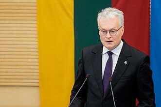 President Gitanas Nausėda delivers his State of the Nation Address