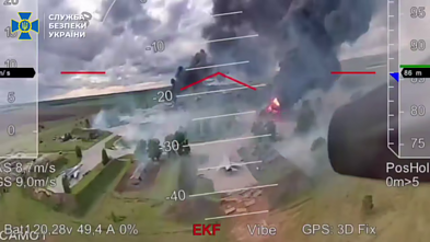 SBU paskelbė vaizdo įrašą iš operacijos „Voratinklis