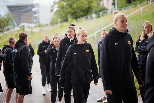 Lietuvos moterų krepšinio rinktinės išlydėtuvės į Europos čempionatą