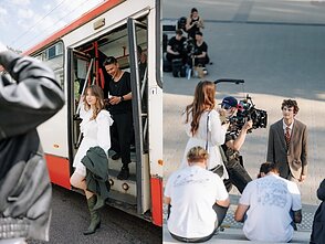 Justino Jaručio klipo filmavimo akimirka