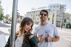 Justino Jaručio klipo filmavimo akimirka