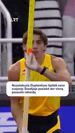 Įspūdingas Duplantiso šou: Švedijoje dar kartą pagerino pasaulio rekordą