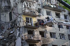 Rusijos karas prieš Ukrainą. Rusų dronų ataka Kyjive