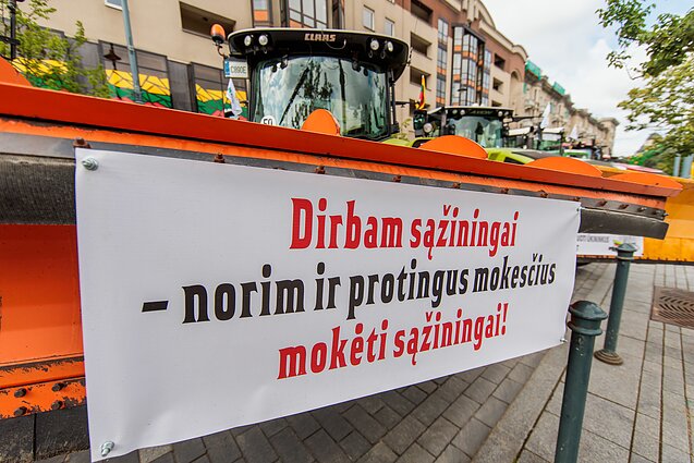 Ūkininkų protesto akcija Ūkininkų protesto akcija