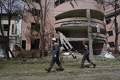 Kruvina rusų ataka Kyjive