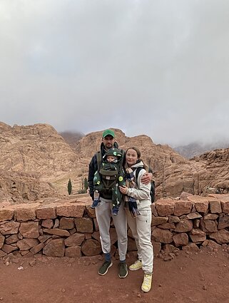 Laura Vidrinskienė su šeima