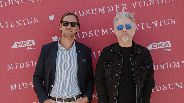 Andrius Mamontovas ir festivalio „Midsummer Vilnius“ rengėjas Valdas Petreikis