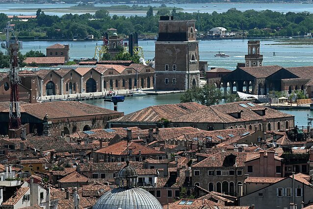 Venecijos Arsenalas, kur planuojamas Jeffo Bezoso ir Lauren Sánchez vestuvių pokylis