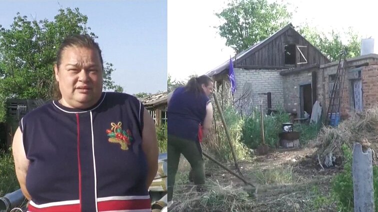Iš 10 tūkst. liko viena: nepaisant intensyvių kovų, moteris sugrįžo į gimtąją Marjinką
