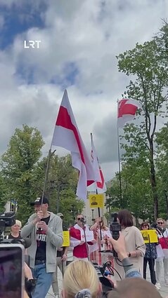 Vilniuje – baltarusių solidarumo mitingas