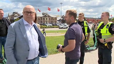 Visvaldas Matijošaitis Kaune partrenkė žmogų