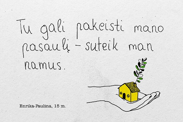 Lietuvoje prasidėjo Vaikų globos savaitė. Enrikos Paulinos užrašytas atvirukas Lietuvoje prasidėjo Vaikų globos savaitė. Enrikos Paulinos užrašytas atvirukas