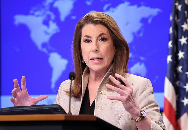 JAV valstybės departamento atstovė Tammy Bruce