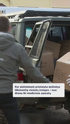 Lietuviai Ukrainai paaukojo 100 mln. eurų