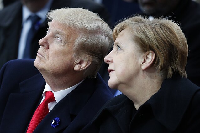 Donaldas Trumpas ir Angela Merkel
