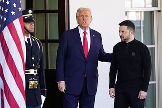 Donaldas Trumpas ir Volodymyras Zelenskis