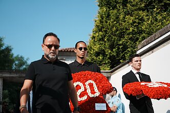 Futbolininkų Diogo Jotos ir Andre Silvos laidotuvės