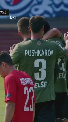 Tolimas Cisse smūgis į dešinįjį vartų kampą dvigubina „Džiugo“ pranašumą