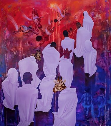 Samuelio Semako Vittu paveikslas „The Celestial Commute“ Samuelio Semako Vittu paveikslas „The Celestial Commute“