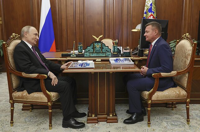 Vladimiras Putinas ir Romanas Starovoitas Vladimiras Putinas ir Romanas Starovoitas