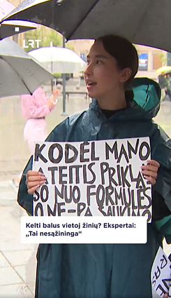 Moksleivių protestas: ar sąžininga kelti balus vietoj žinių?
