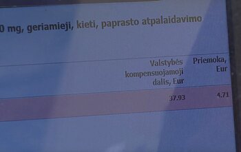 Kompensuojamieji vaistai Kompensuojamieji vaistai