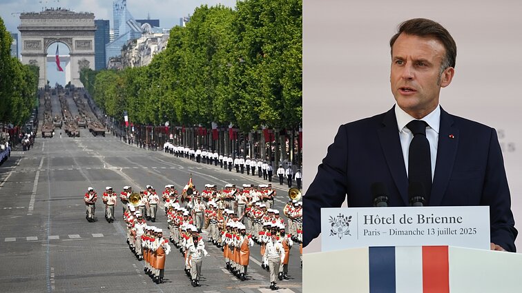 Prancūzijoje – Bastilijos dienos iškilmės: šventę temdo Macrono įspėjimas dėl ginklavimosi