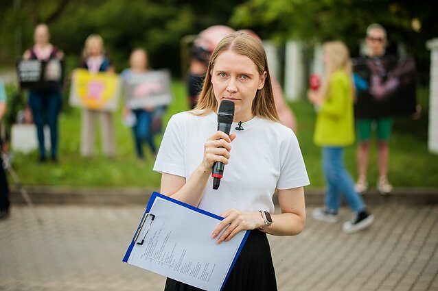Surengtas dar vienas protestas prieš paršelių kastraciją be nuskausminamųjų
