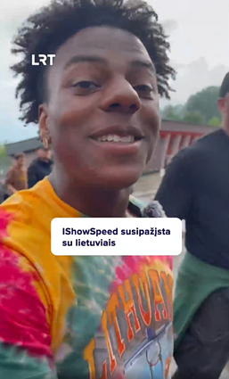 IShowSpeed pažindinasi su lietuviais