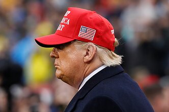 Donaldas Trumpas su MAGA kepure. Asociatyvi nuotr.