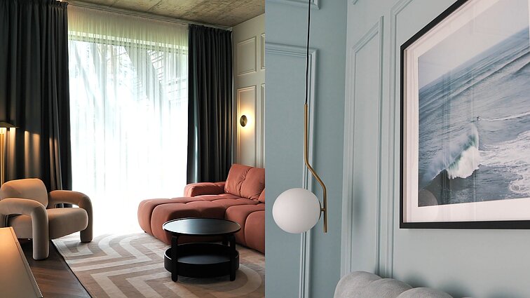 Kai interjerą diktuoja jūros motyvai: poilsio namai Klaipėdoje tapo jaukiu ramybės uostu