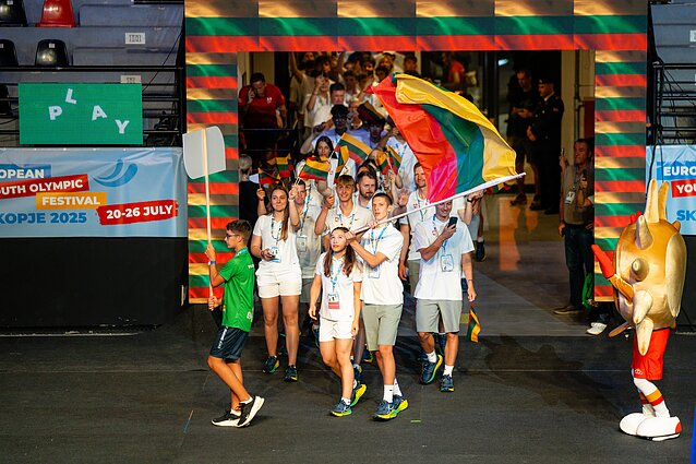 Europos jaunimo vasaros olimpinis festivalis, Lietuvos sportininkų delegacija