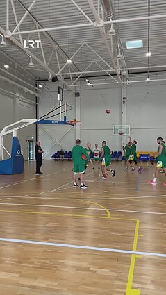 Lietuvos krepšinio rinktinė Birštone ruošiasi Europos čempionatui