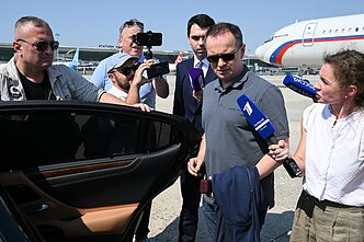 Rusijos delegacijos vadovas Vladimiras Medinskis