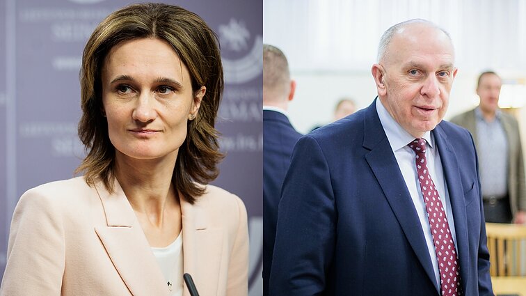 Dienos tema. Viktorija Čmilytė-Nielsen ir Remigijus Motuzas (su vertimu į gestų k.)