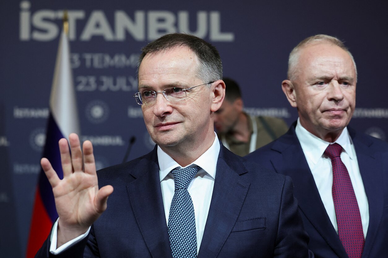 Rusijos delegacijos vadovas Vladimiras Medinskis