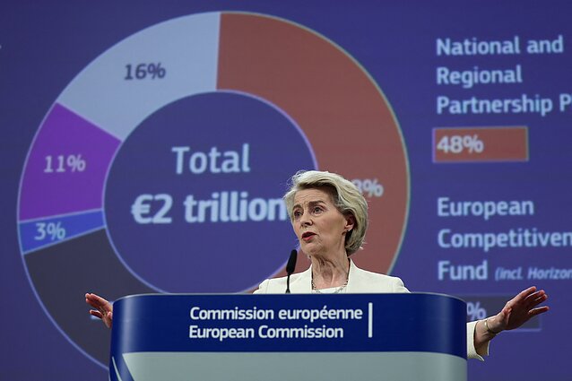 EK pirmininkė Ursula von der Leyen pristato naują ES biudžetą EK pirmininkė Ursula von der Leyen pristato naują ES biudžetą