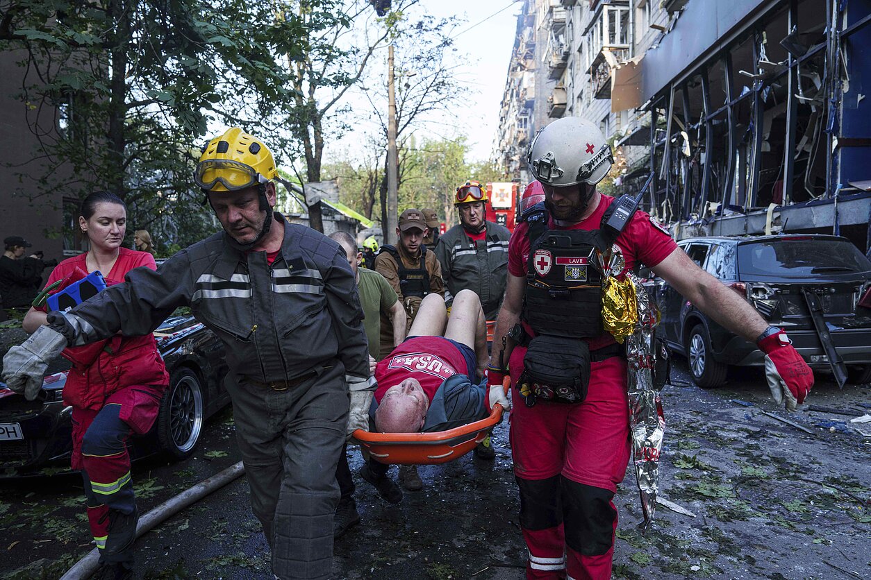 Rusų išpuolio padariniai