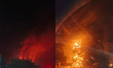 Dronai smogė elektros pastotei netoli geležinkelio Volgogrado srityje Dronai smogė elektros pastotei netoli geležinkelio Volgogrado srityje
