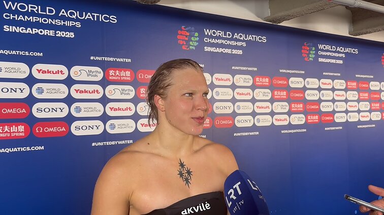 Singapūre – rekordiškai trumpas Meilutytės komentaras po atrankos varžybų