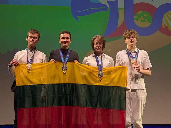 Between July 20 and 27, at the 36th International Biology Olympiad (IBO) held in Quezon City, the Philippines, Lithuanian students won two silver and two bronze medals. 