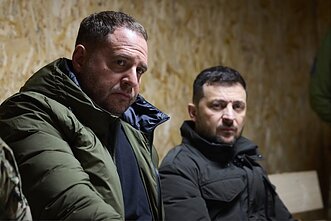 Andrijus Jermakas ir Volodymyras Zelenskis