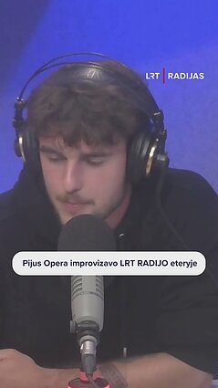 Pijus Opera gavo vedėjų parinktus žodžius ir improvizavo eteryje