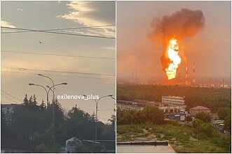 Dronai atakavo Rusijos naftos perdirbimo gamyklą Samaros srityje