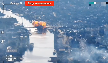 Rusijos pajėgos subombardavo tiltą Chersone