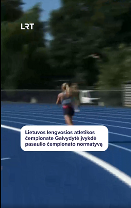 Puikiai 800 m distancijoje pasirodė bėgikė Gabija Galvydytė
